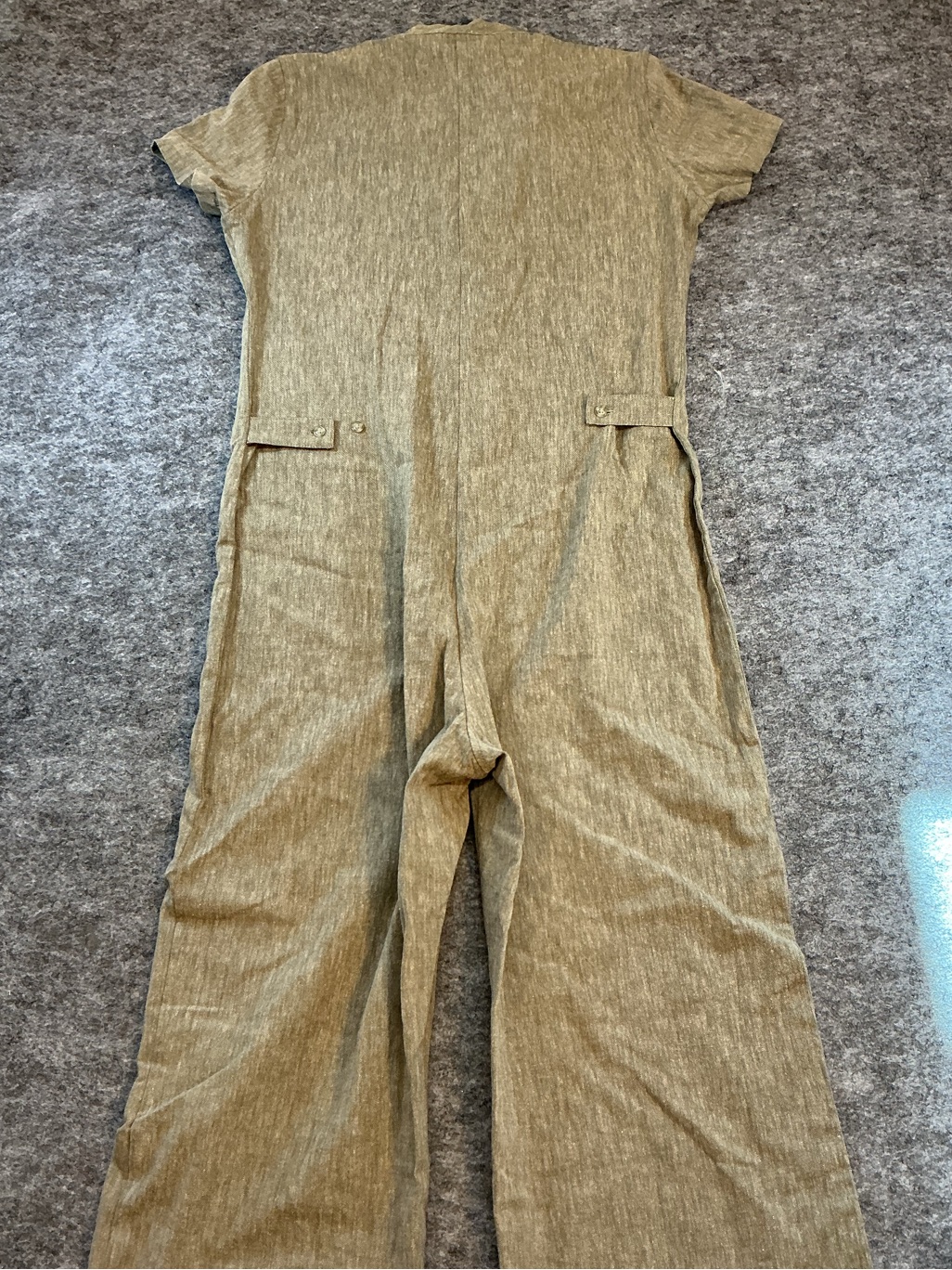 Bridge & Burn Women's Short-Sleeve Utility Jumpsuit In Heather Gray Size S — image 5 of 5